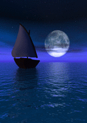 Bateau sur l'eau pour un doux hommage